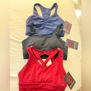 Born Primitive Sports Bras - Red, Black, Blue